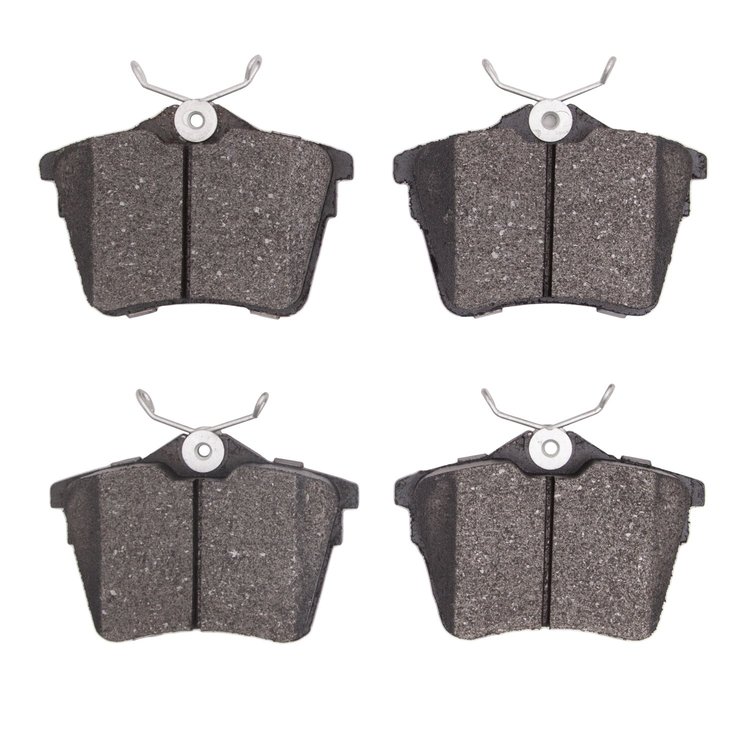 1311-1486-09 3000-Series Semi-Metallic Brake Pads & Hardware Kit, 2006-2009 Peugeot, Position: Rear