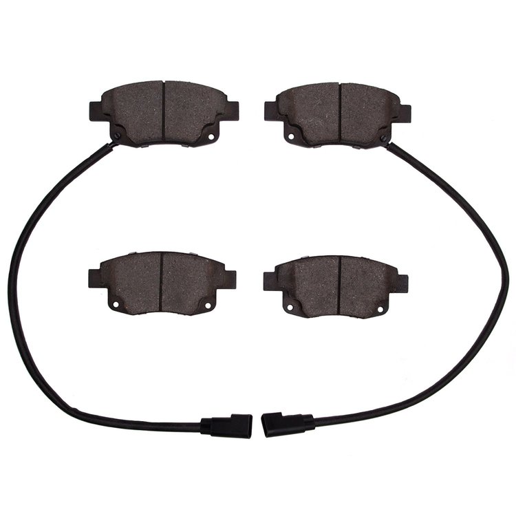 1311-1502-09 3000-Series Semi-Metallic Brake Pads & Hardware Kit, 2007-2013 Ford/Lincoln/Mercury/Mazda, Position: Rear