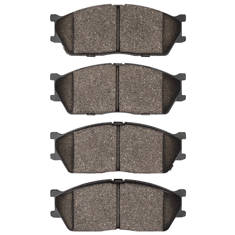 1311-1515-09 3000-Series Semi-Metallic Brake Pads & Hardware Kit, 2002-2005 Kia/Hyundai/Genesis, Position: Front