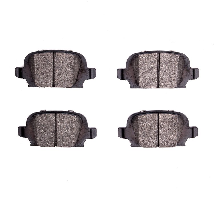 1311-1533-09 3000-Series Semi-Metallic Brake Pads & Hardware Kit, 1998-2008 GM, Position: Rear