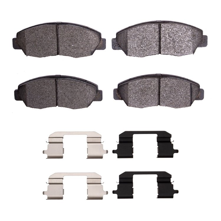 1311-1578-02 3000-Series Semi-Metallic Brake Pads & Hardware Kit, 1998-2002 Acura/Honda, Position: Front
