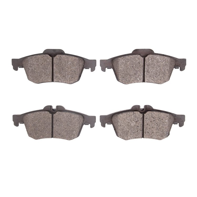 1311-1757-09 3000-Series Semi-Metallic Brake Pads & Hardware Kit, 2010-2014 Renault, Position: Rear