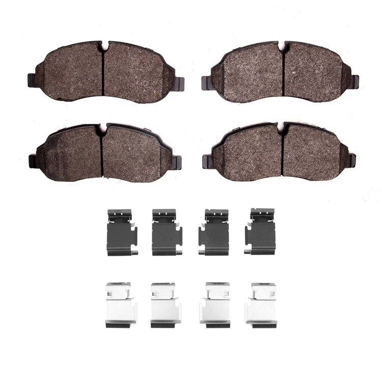 1311-1774-01 3000-Series Semi-Metallic Brake Pads & Hardware Kit, Fits Select Ford/Lincoln/Mercury/Mazda, Position: Front