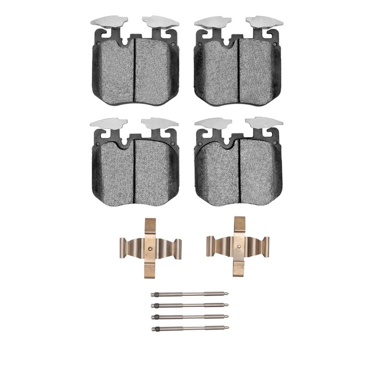 1311-1868-02 3000-Series Semi-Metallic Brake Pads & Hardware Kit, 2019-2021 BMW, Position: Front