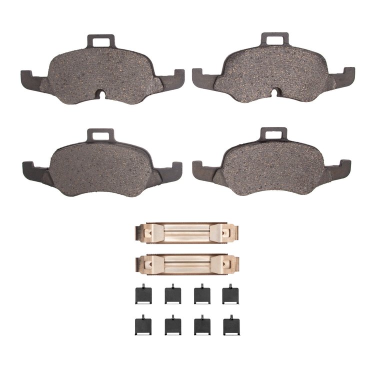 1311-1876-01 3000-Series Semi-Metallic Brake Pads & Hardware Kit, 2016-2018 Audi/Volkswagen, Position: Front