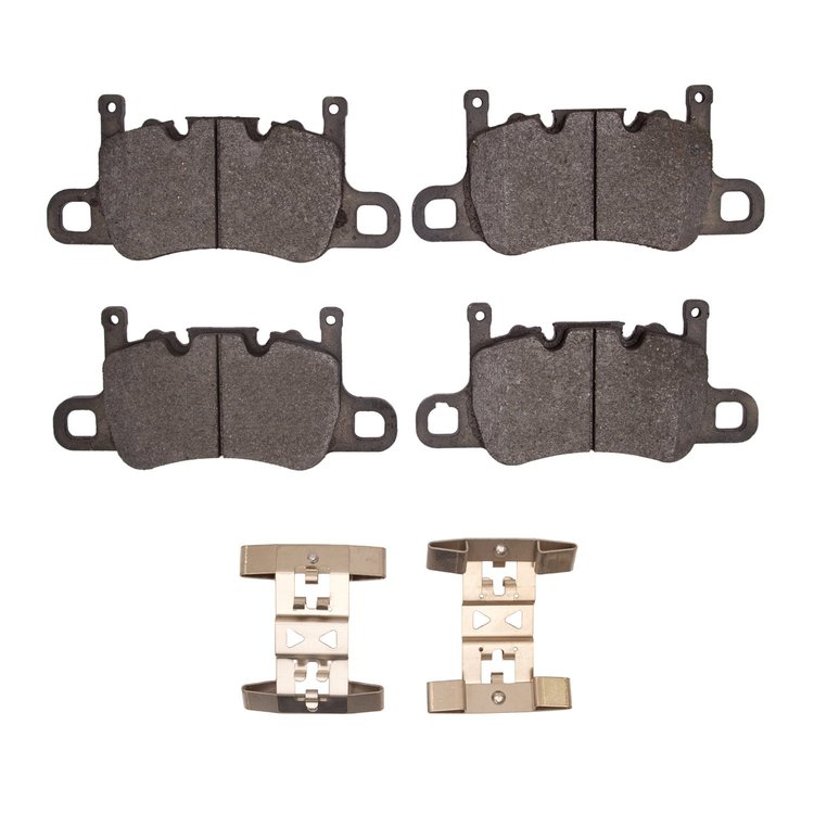 1311-2046-01 3000-Series Semi-Metallic Brake Pads & Hardware Kit, 2017-2021 Porsche, Position: Rear