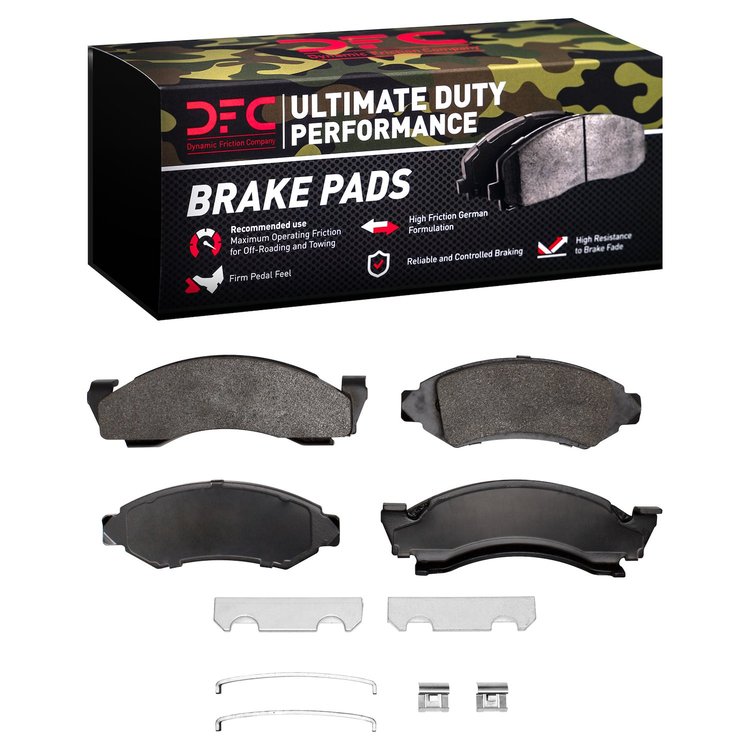 1400-0050-01 Ultimate-Duty Brake Pads & Hardware Kit, 1973-1985 Multiple Makes/Models, Position: Front