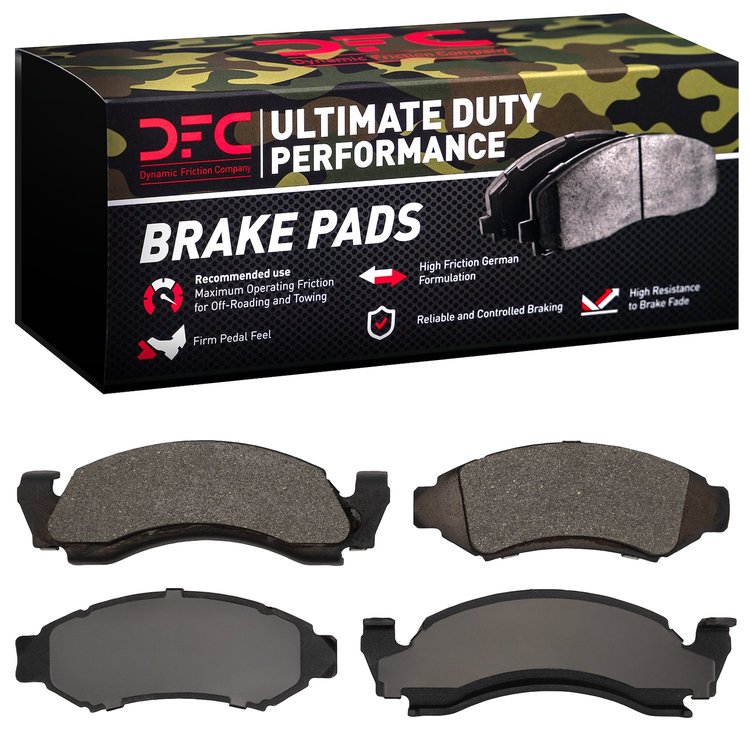 1400-0375-00 Ultimate-Duty Brake Pads Kit, 1986-1993 Ford/Lincoln/Mercury/Mazda, Position: Front