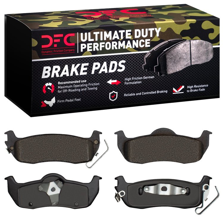 1400-1041-00 Ultimate-Duty Brake Pads Kit, 2004-2015 Infiniti/Nissan, Position: Rear