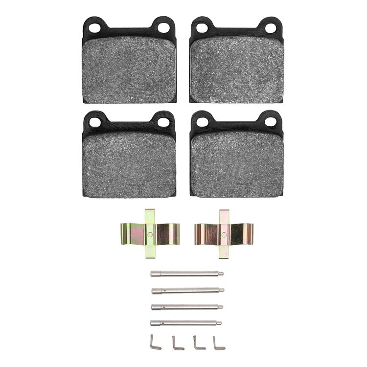 1551-0031-01 5000 Advanced Low-Metallic Brake Pads & Hardware Kit, 1969-1983 Porsche, Position: Rear