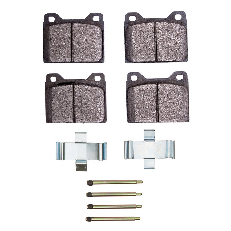 1551-0056-01 5000 Advanced Semi-Metallic Brake Pads & Hardware Kit, 1972-1975 Volvo, Position: Front