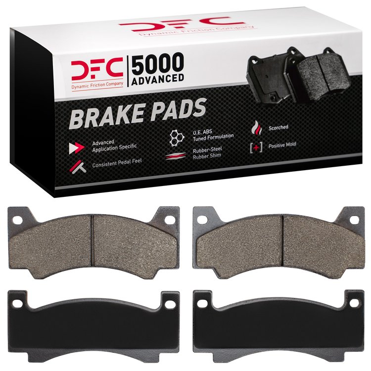 1551-0085-09 5000 Advanced Semi-Metallic Brake Pads & Hardware Kit, 1972-1973 International, Position: Front