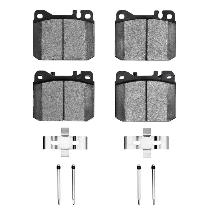 1551-0145-13 5000 Advanced Low-Metallic Brake Pads & Hardware Kit, 1979-1985 Mercedes-Benz, Position: Front