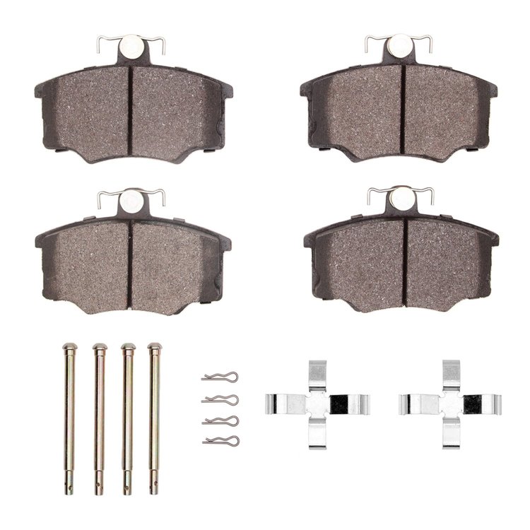 1551-0147-01 5000 Advanced Semi-Metallic Brake Pads & Hardware Kit, 1977-1977 Audi/Volkswagen, Position: Front