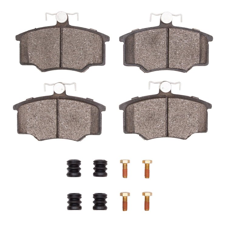 1551-0147-11 5000 Advanced Semi-Metallic Brake Pads & Hardware Kit, 1982-1983 Audi/Volkswagen, Position: Front