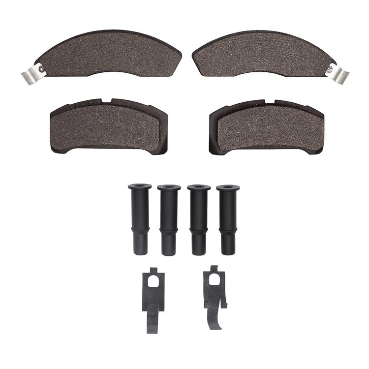 1551-0152-02 5000 Advanced Semi-Metallic Brake Pads & Hardware Kit, 1979-1982 Ford/Lincoln/Mercury/Mazda, Position: Front