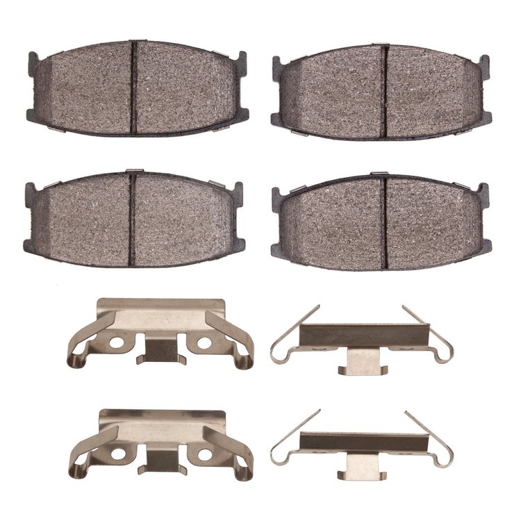 1551-0175-01 5000 Advanced Semi-Metallic Brake Pads & Hardware Kit, 1979-1982 Ford/Lincoln/Mercury/Mazda, Position: Front