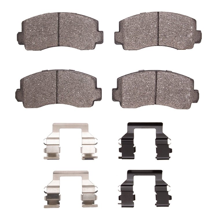 1551-0195-02 5000 Advanced Semi-Metallic Brake Pads & Hardware Kit, 1976-1987 Multiple Makes/Models, Position: Front