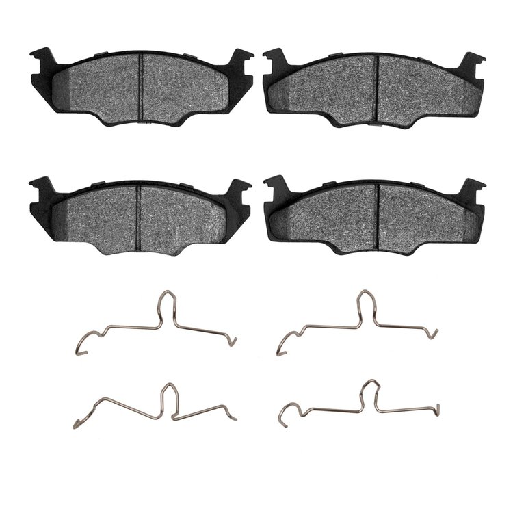 1551-0206-02 5000 Advanced Semi-Metallic Brake Pads & Hardware Kit, 1980-1984 Audi/Volkswagen, Position: Front