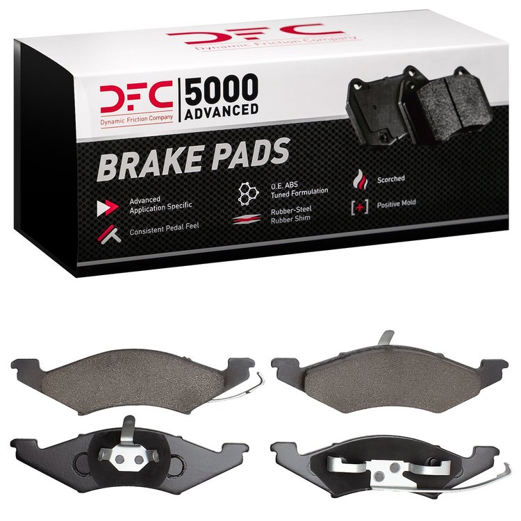 1551-0257-00 5000 Advanced Semi-Metallic Brake Pads, 1983-1994 Ford/Lincoln/Mercury/Mazda, Position: Front