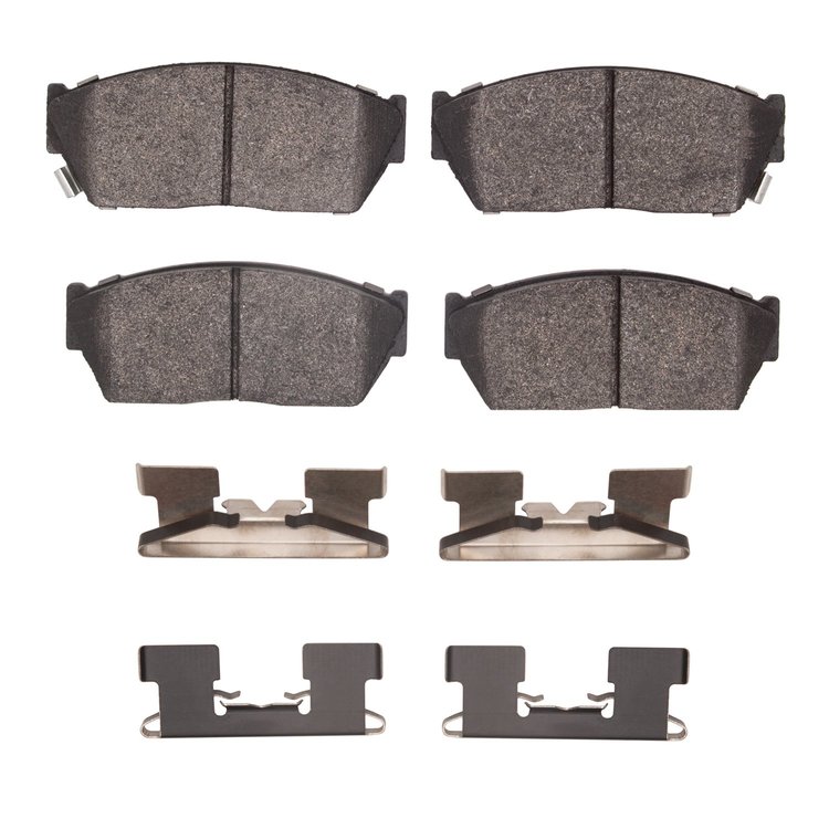 1551-0276-01 5000 Advanced Semi-Metallic Brake Pads & Hardware Kit, 1983-1987 Acura/Honda, Position: Front