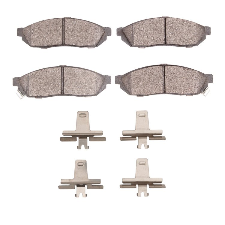 1551-0281-01 5000 Advanced Semi-Metallic Brake Pads & Hardware Kit, 1980-1983 Acura/Honda, Position: Front
