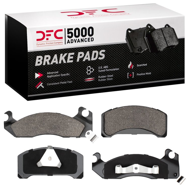 1551-0310-00 5000 Advanced Semi-Metallic Brake Pads, 1982-1993 Ford/Lincoln/Mercury/Mazda, Position: Front