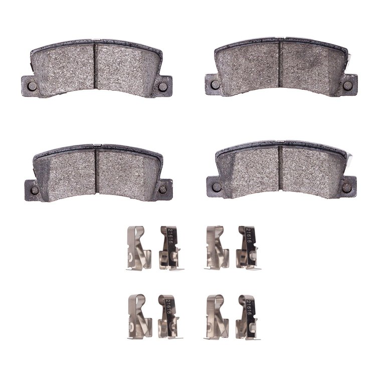 1551-0325-03 5000 Advanced Ceramic Brake Pads & Hardware Kit, 1987-1996 Lexus/Toyota/Scion, Position: Rear