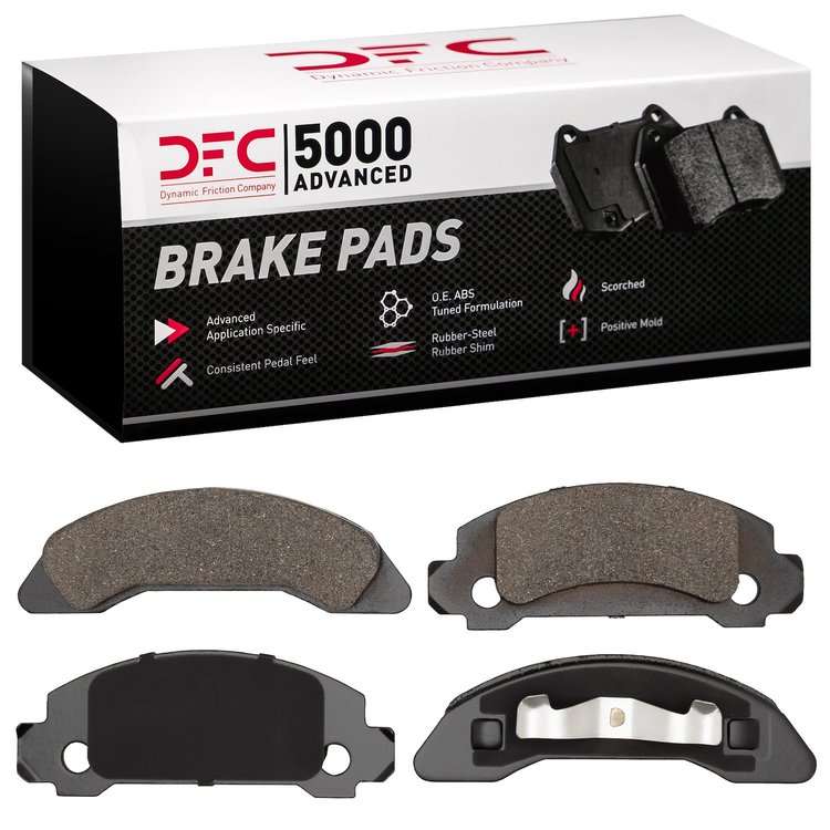 1551-0326-00 5000 Advanced Semi-Metallic Brake Pads, 1986-1987 Ford/Lincoln/Mercury/Mazda, Position: Front