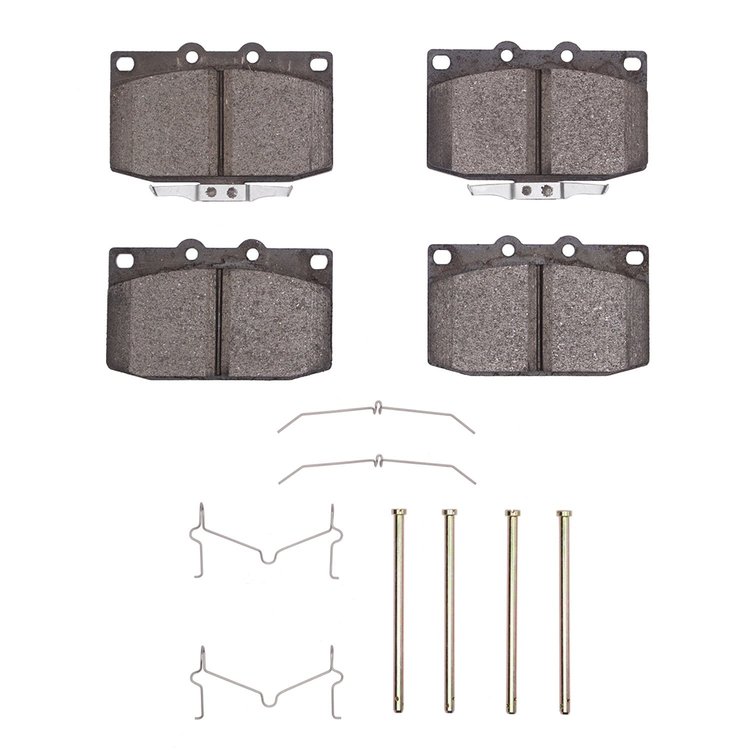 1551-0331-01 5000 Advanced Semi-Metallic Brake Pads & Hardware Kit, 1993-1995 Ford/Lincoln/Mercury/Mazda, Position: Front