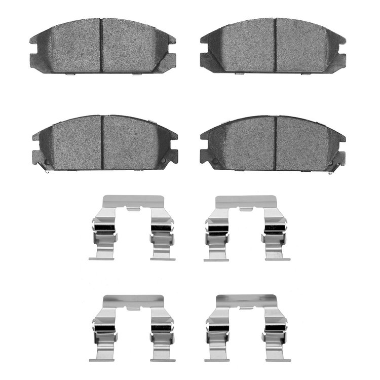 1551-0334-01 5000 Advanced Semi-Metallic Brake Pads & Hardware Kit, 1985-1989 Acura/Honda, Position: Front