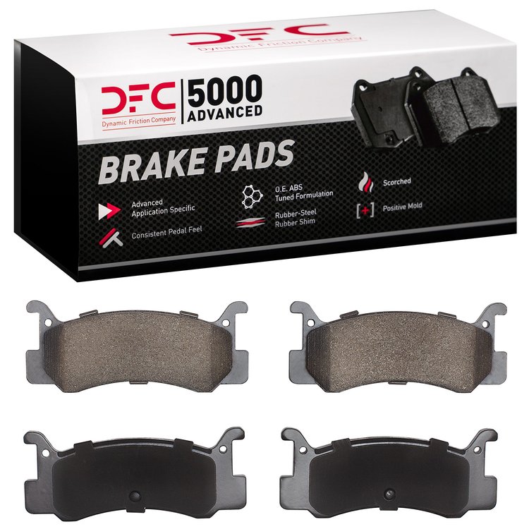 1551-0366-09 5000 Advanced Semi-Metallic Brake Pads & Hardware Kit, 1991-1994 Ford/Lincoln/Mercury/Mazda, Position: Rear