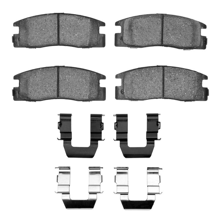 1551-0398-01 5000 Advanced Ceramic Brake Pads & Hardware Kit, 1988-1995 GM, Position: Rear