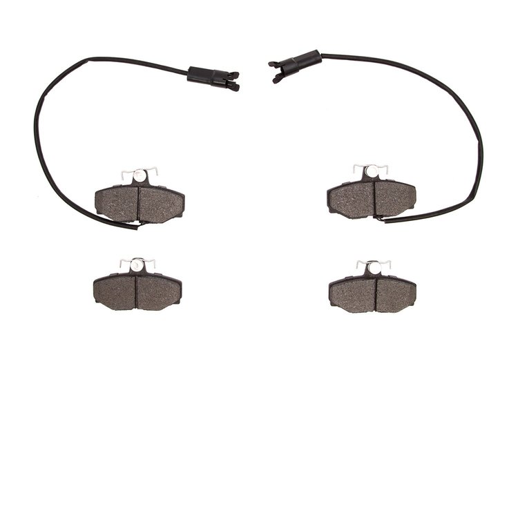 1551-0408-10 5000 Advanced Semi-Metallic Brake Pads, 1987-1989 Jaguar, Position: Rear