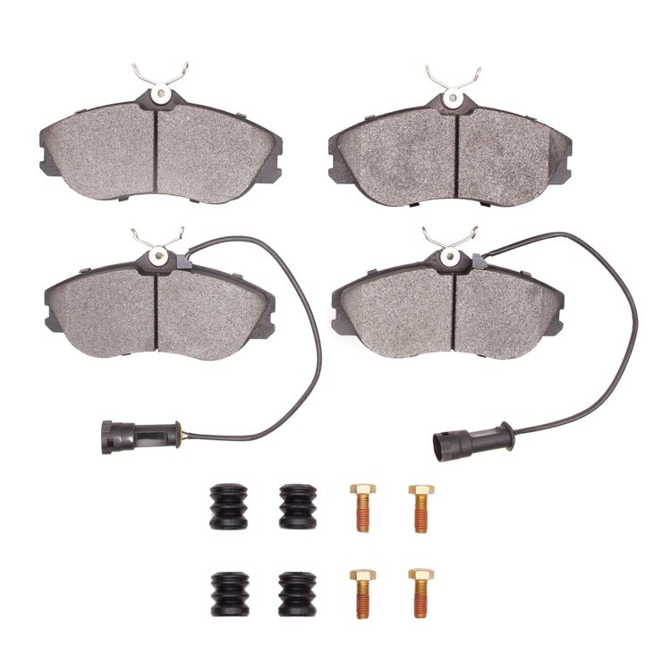 1551-0419-02 5000 Advanced Semi-Metallic Brake Pads & Hardware Kit, 1990-1998 Audi/Volkswagen, Position: Front