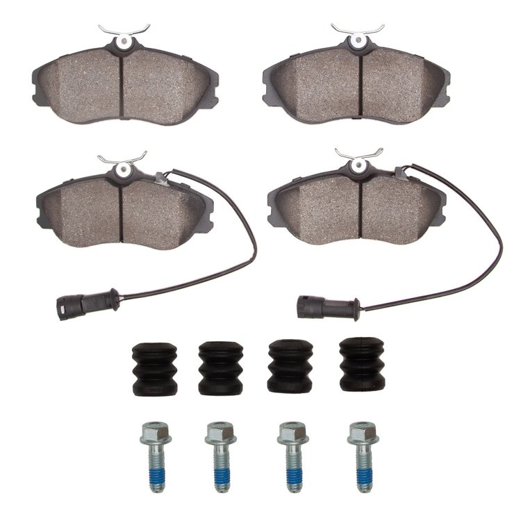 1551-0419-11 5000 Advanced Semi-Metallic Brake Pads & Hardware Kit, 1990-1997 Audi/Volkswagen, Position: Front