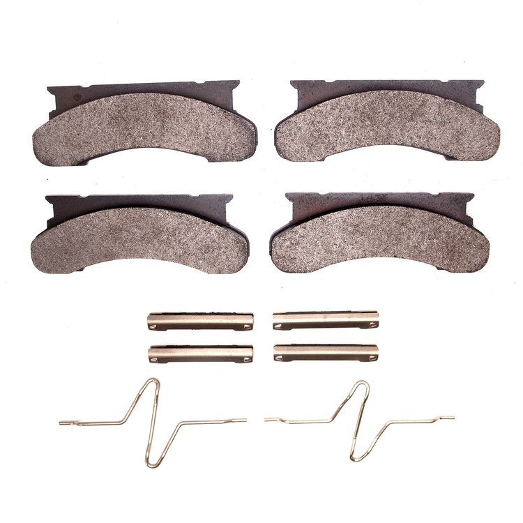 1551-0450-01 5000 Advanced Semi-Metallic Brake Pads & Hardware Kit, 1986-1994 Ford/Lincoln/Mercury/Mazda, Position: Front