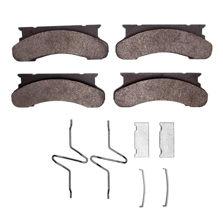 1551-0450-02 5000 Advanced Semi-Metallic Brake Pads & Hardware Kit, 1975-1994 Ford/Lincoln/Mercury/Mazda, Position: Front