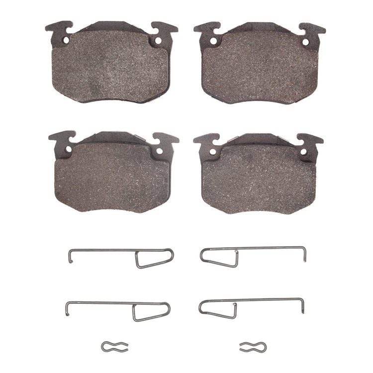 1551-0453-01 5000 Advanced Semi-Metallic Brake Pads & Hardware Kit, 1977-1989 Peugeot, Position: Front