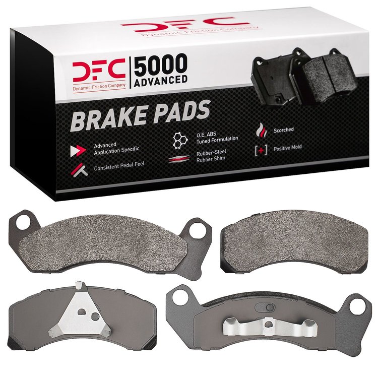 1551-0499-00 5000 Advanced Semi-Metallic Brake Pads, 1979-1994 Ford/Lincoln/Mercury/Mazda, Position: Front