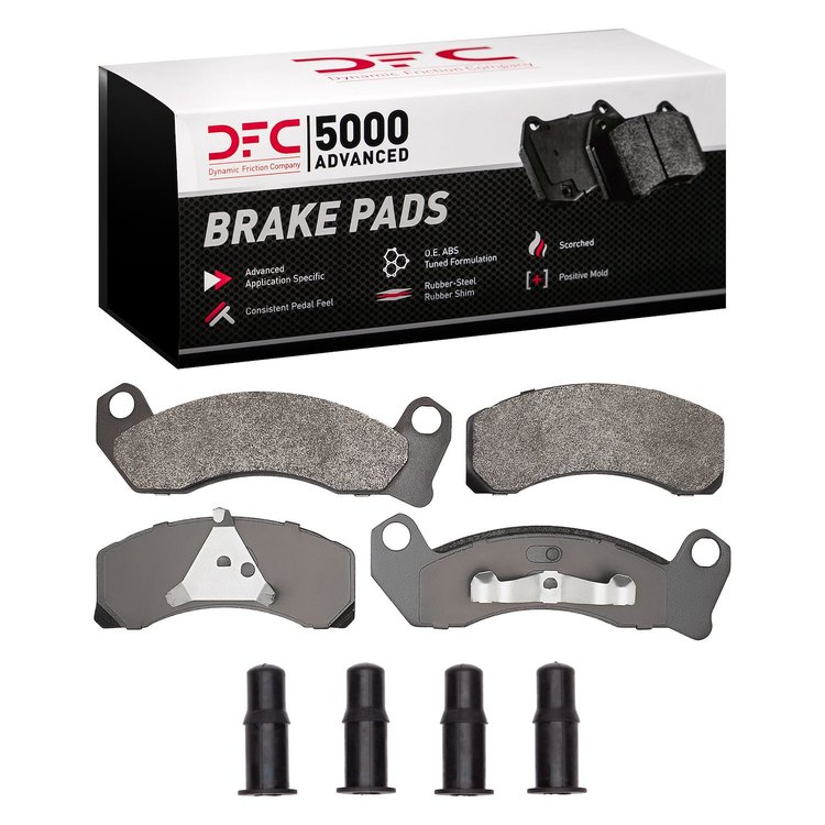 1551-0499-01 5000 Advanced Semi-Metallic Brake Pads & Hardware Kit, 1981-1994 Ford/Lincoln/Mercury/Mazda, Position: Front