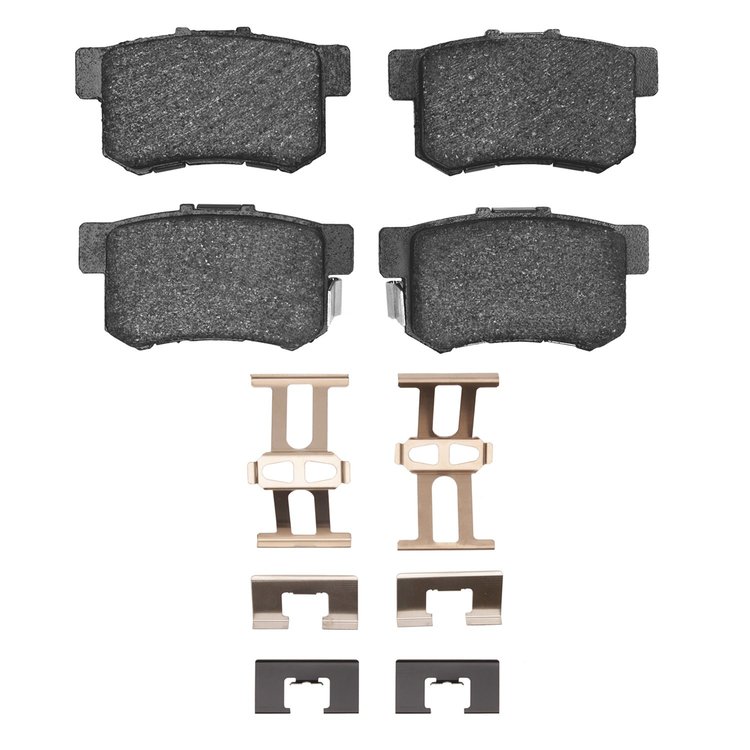 1551-0536-02 5000 Advanced Ceramic Brake Pads & Hardware Kit, 1999-2004 Acura/Honda, Position: Rear