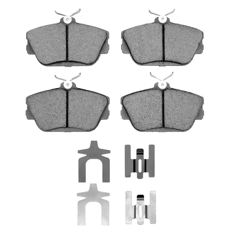 1551-0598-01 5000 Advanced Low-Metallic Brake Pads & Hardware Kit, 1995-2002 Ford/Lincoln/Mercury/Mazda, Position: Front