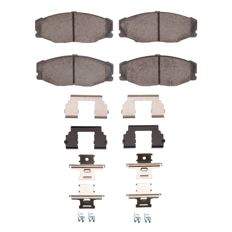 1551-0604-01 5000 Advanced Ceramic Brake Pads & Hardware Kit, 1993-1998 Lexus/Toyota/Scion, Position: Front