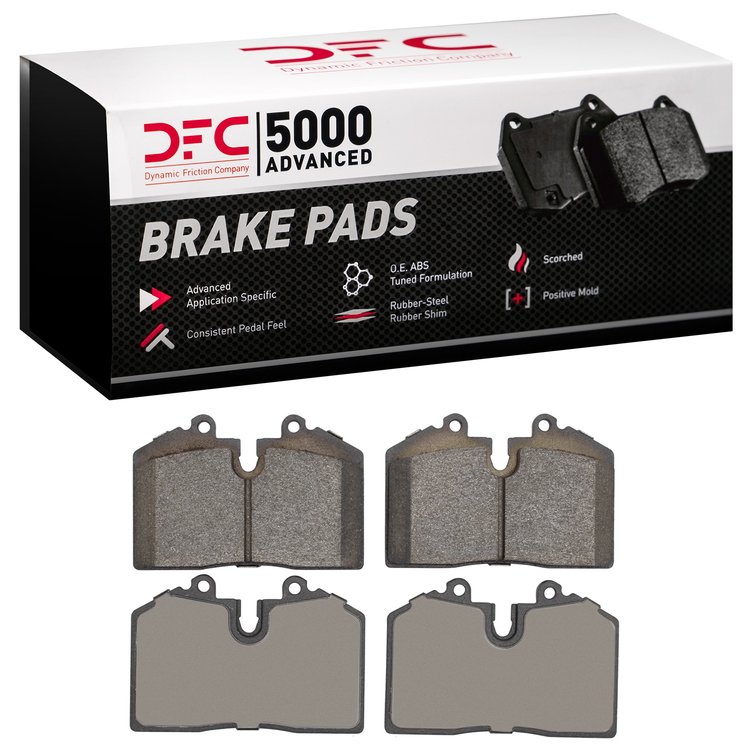 1551-0608-09 5000 Advanced Low-Metallic Brake Pads & Hardware Kit, 1978-2004 Multiple Makes/Models, Position: Rear,Front
