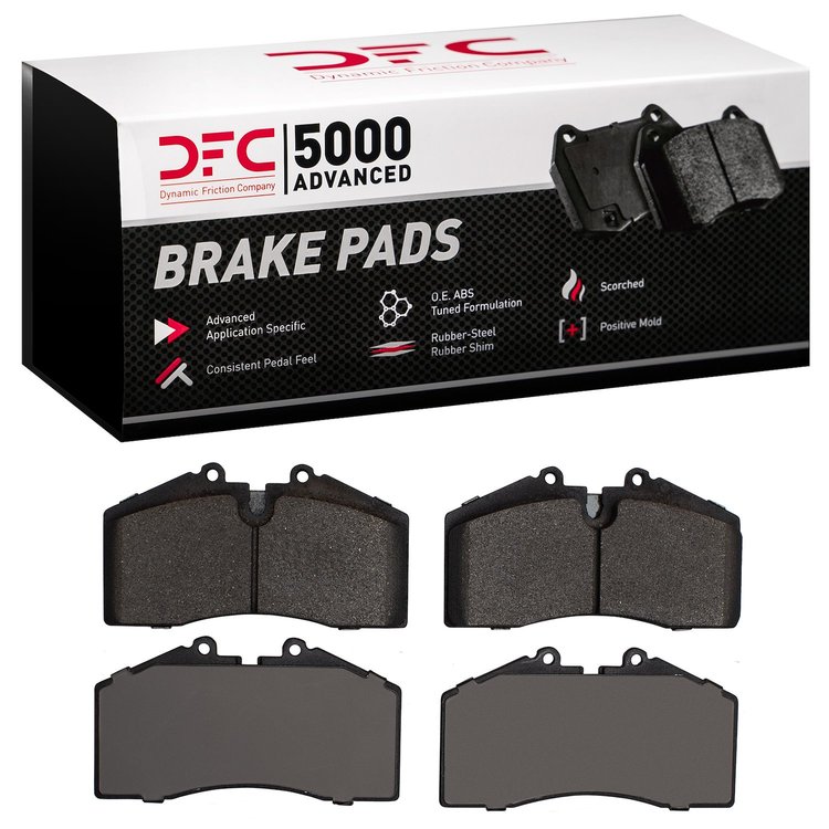 1551-0609-00 5000 Advanced Low-Metallic Brake Pads, 1986-1998 Porsche, Position: Front,Rear