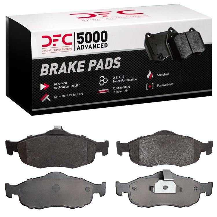 1551-0648-00 5000 Advanced Low-Metallic Brake Pads, 1995-2002 Ford/Lincoln/Mercury/Mazda, Position: Front