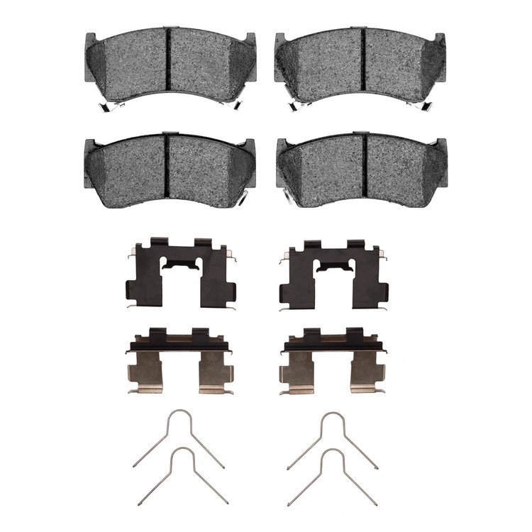 1551-0668-01 5000 Advanced Ceramic Brake Pads & Hardware Kit, 1995-2000 Infiniti/Nissan, Position: Front