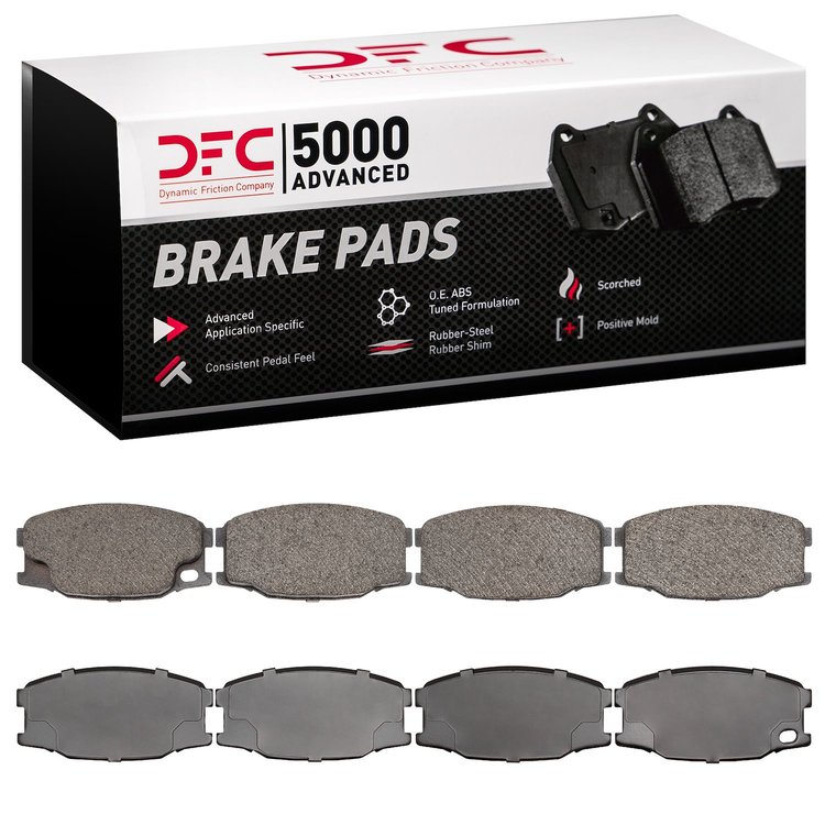 1551-0734-00 5000 Advanced Semi-Metallic Brake Pads, 1995-2005 Mitsubishi Fuso, Position: Fr,Rr