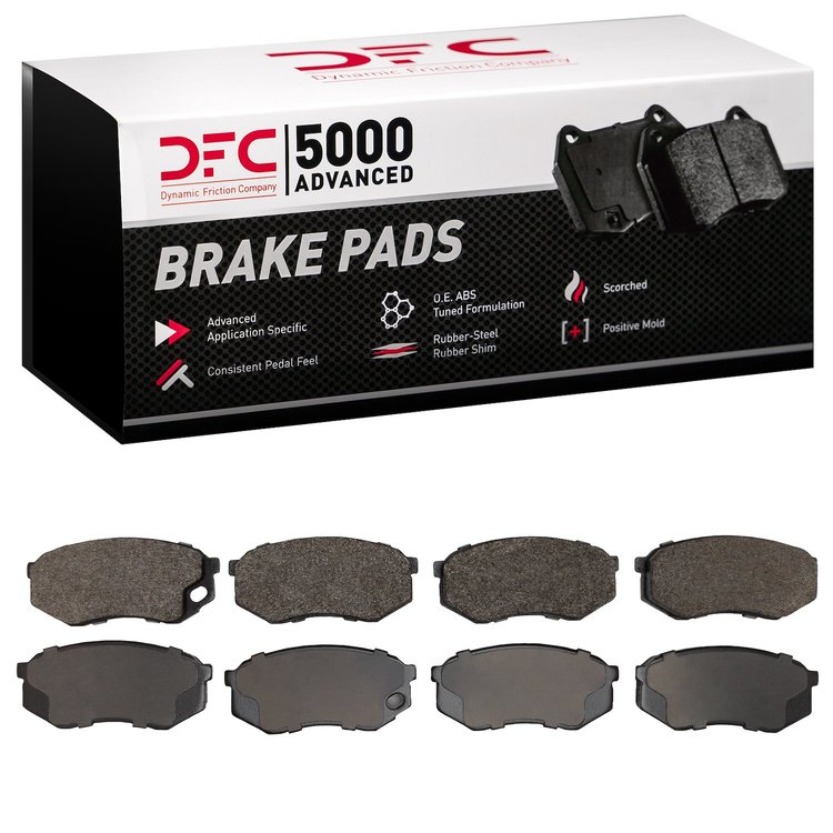 1551-0735-00 5000 Advanced Semi-Metallic Brake Pads, 1995-2005 Mitsubishi Fuso, Position: Fr